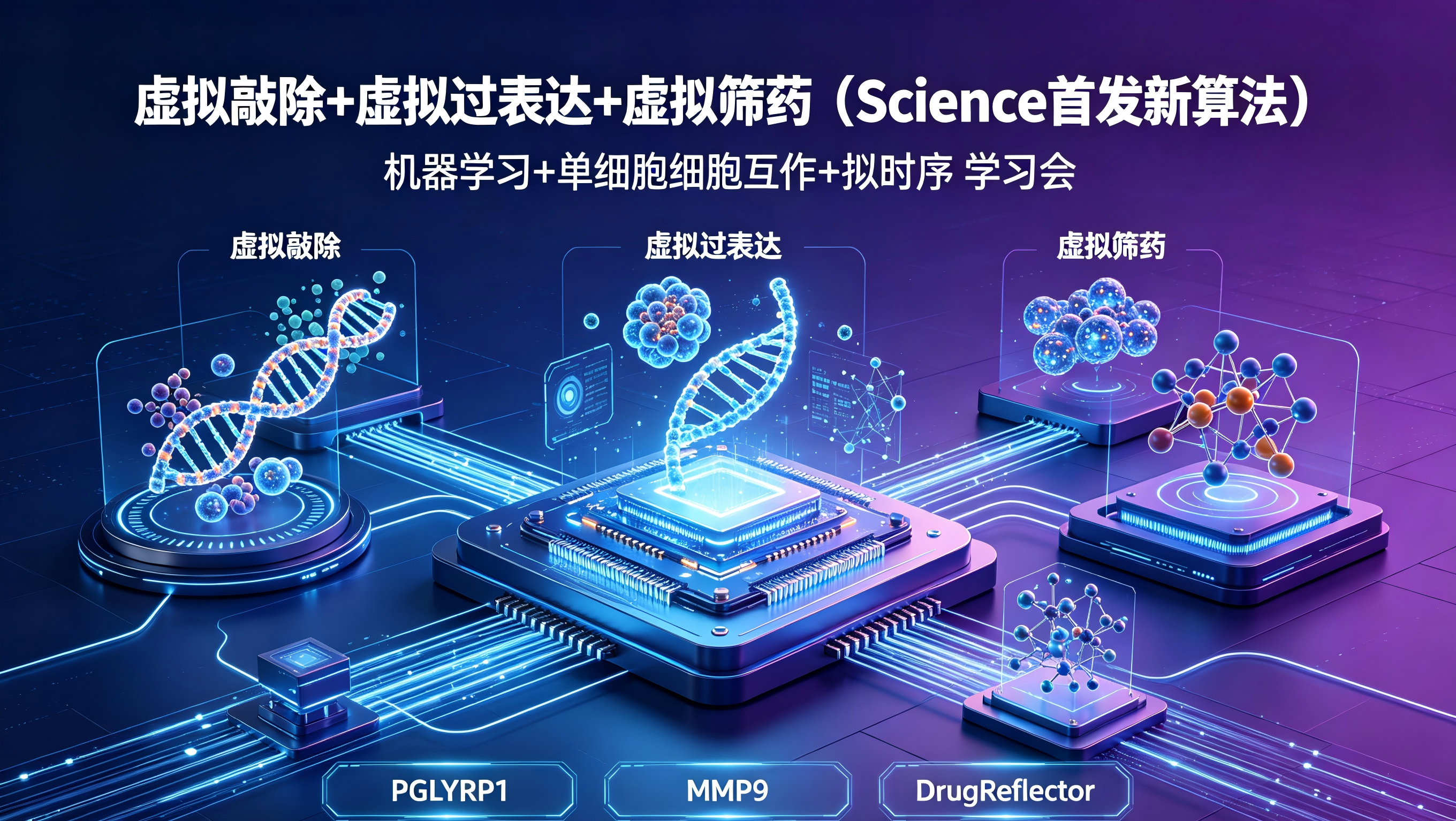 虚拟敲除+虚拟过表达+虚拟筛药学习会